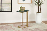 Vicente Gray Accent Table with Marble Top