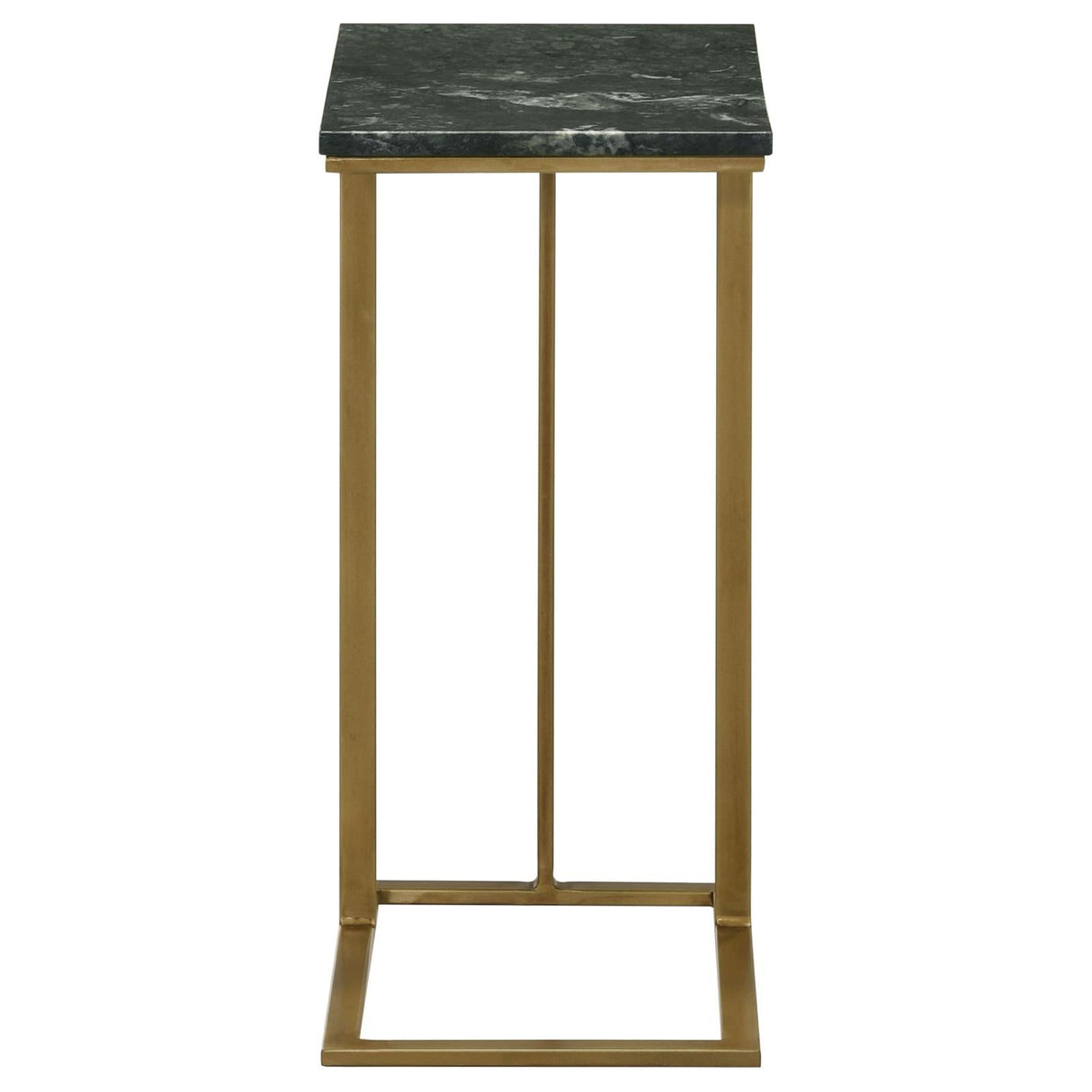 Vicente Gray Accent Table with Marble Top