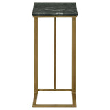 Vicente Gray Accent Table with Marble Top