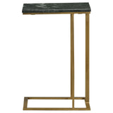 Vicente Gray Accent Table with Marble Top