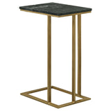 Vicente Gray Accent Table with Marble Top