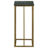 Vicente Gray Accent Table with Marble Top by Coaster at Eve Furniture
