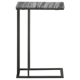 Vicente Gray Accent Table with Marble Top by Coaster at Eve Furniture