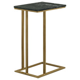 Vicente Gray Accent Table with Marble Top by Coaster at Eve Furniture