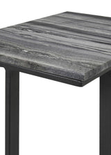 Vicente Gray Accent Table with Marble Top by Coaster at Eve Furniture