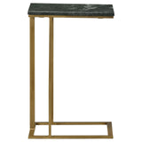 Vicente Gray Accent Table with Marble Top by Coaster at Eve Furniture