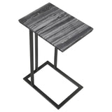 Vicente Gray Accent Table with Marble Top by Coaster at Eve Furniture