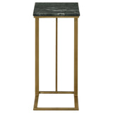 Vicente Gray Accent Table with Marble Top by Coaster at Eve Furniture