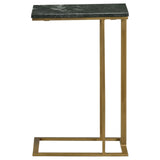 Vicente Gray Accent Table with Marble Top by Coaster at Eve Furniture