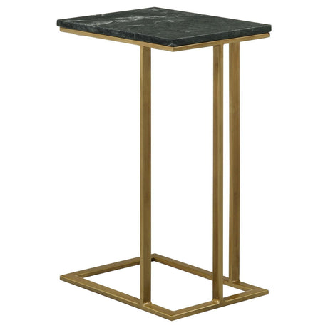 Vicente Gray Accent Table with Marble Top by Coaster at Eve Furniture