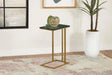 Vicente Gray Accent Table with Marble Top by Coaster at Eve Furniture