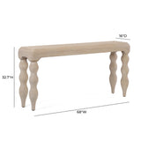 Vicky Natural Rattan Console Table by TOV Furniture at Eve Furniture
