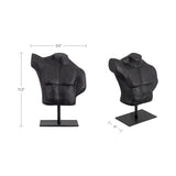 Victor Aged Black Cast Alumiinum Sculpture by MOES at Eve Furniture