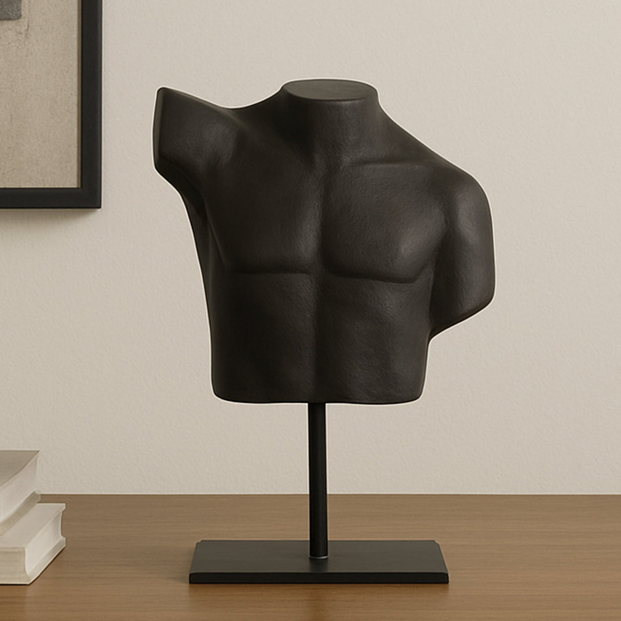 Victor Aged Black Cast Alumiinum Sculpture by MOES at Eve Furniture