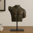 Victor Dark Green Patina Cast Aluminum Sculpture by MOES at Eve Furniture