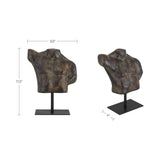 Victor Dark Green Patina Cast Aluminum Sculpture