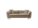 Victoria 3-pieces Living Room Set in Cream by Furnia at Eve Furniture