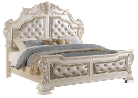 Victoria Biege/Pearl Bedroom Collection by Cosmos Furniture at Eve Furniture
