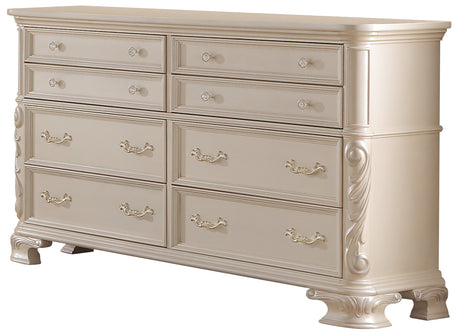 Victoria Biege/Pearl Bedroom Collection by Cosmos Furniture at Eve Furniture