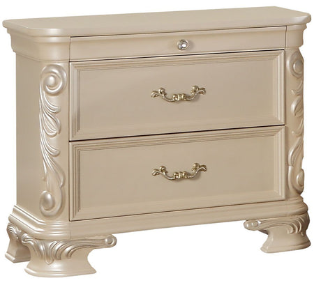Victoria Biege/Pearl Bedroom Collection by Cosmos Furniture at Eve Furniture
