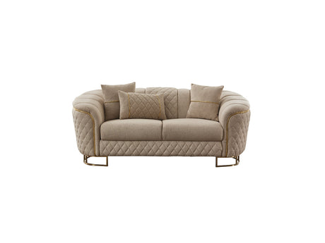 Victoria Cream 3-pieces Living Room Set by Furnia at Eve Furniture