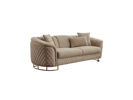 Victoria Cream 3-pieces Living Room Set by Furnia at Eve Furniture