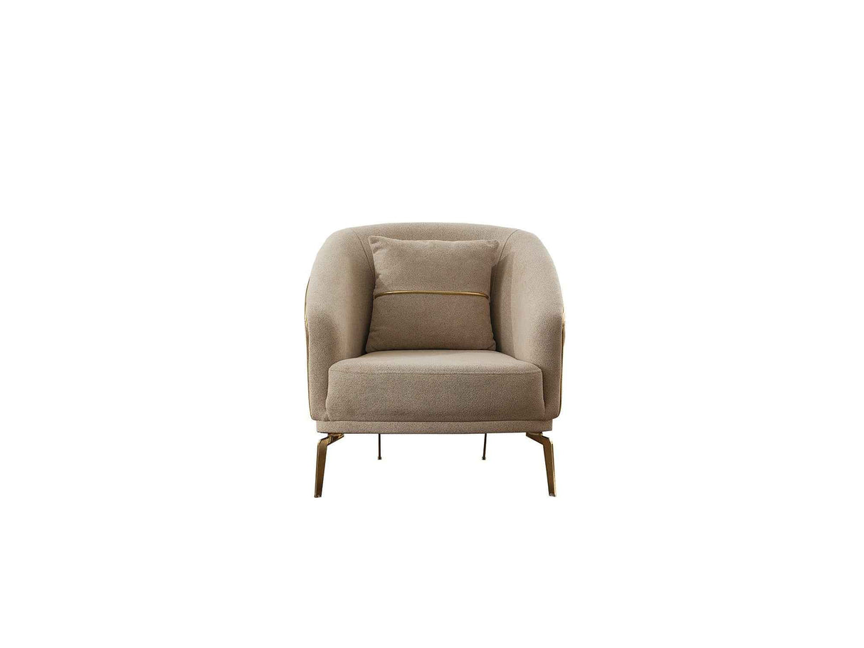 Victoria Cream Chair by Furnia at Eve Furniture