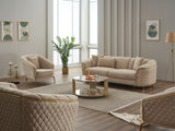 Victoria Cream Chair by Furnia at Eve Furniture