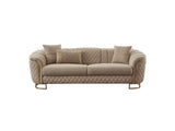 Victoria Cream Stationary Sofa by Furnia at Eve Furniture