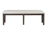 Victoria Dark Espresso/Beige Bench by Homelegance at Eve Furniture