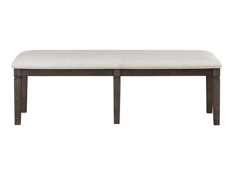Victoria Dark Espresso/Beige Bench by Homelegance at Eve Furniture