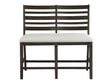 Victoria Dark Espresso/Beige Counter Height Bench by Homelegance at Eve Furniture