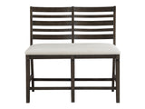 Victoria Dark Espresso/Beige Counter Height Bench by Homelegance at Eve Furniture