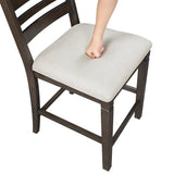 Victoria Espresso/Beige Counter Height Chair, Set of 2 by Homelegance at Eve Furniture
