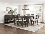 Victoria Espresso/Beige Counter Height Chair, Set of 2 by Homelegance at Eve Furniture