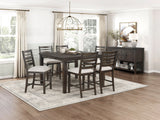 Victoria Espresso/Beige Counter Height Chair, Set of 2 by Homelegance at Eve Furniture