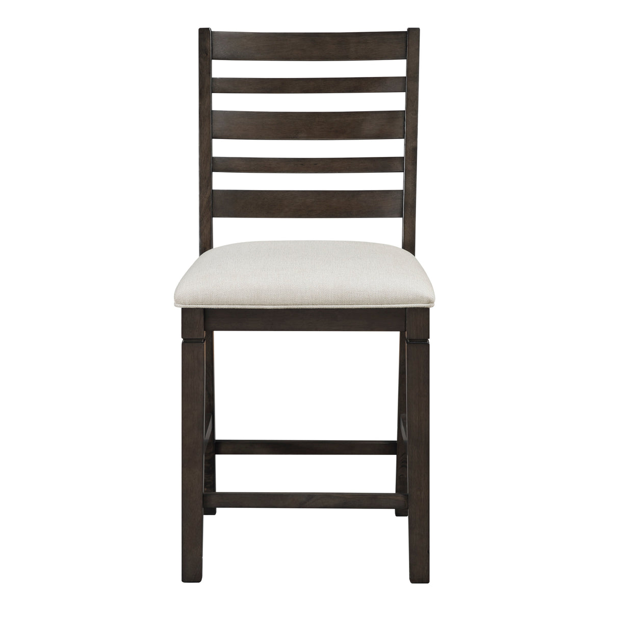 Victoria Espresso/Beige Counter Height Chair, Set of 2 by Homelegance at Eve Furniture