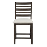 Victoria Espresso/Beige Counter Height Chair, Set of 2 by Homelegance at Eve Furniture