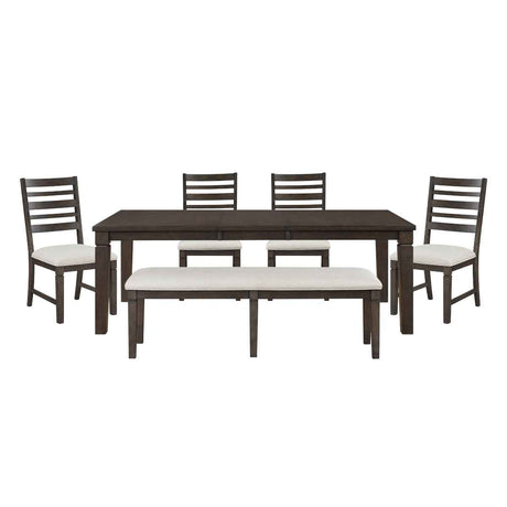 Victoria Espresso/Beige Dining Room Set by Homelegance at Eve Furniture