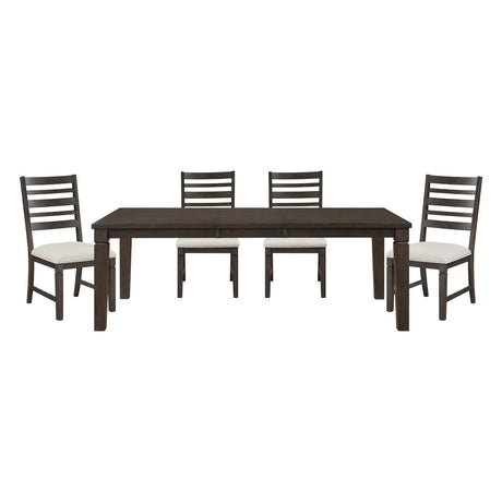 Victoria Espresso/Beige Dining Room Set by Homelegance at Eve Furniture