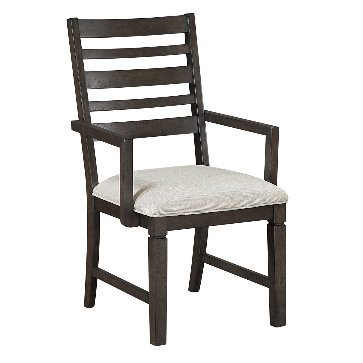 Victoria Espresso/Beige Upholstered Arm Chair, Set of 2 by Homelegance at Eve Furniture