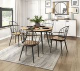 Victoria Espresso/Beige Upholstered Side Chair, Set of 2 by Homelegance at Eve Furniture