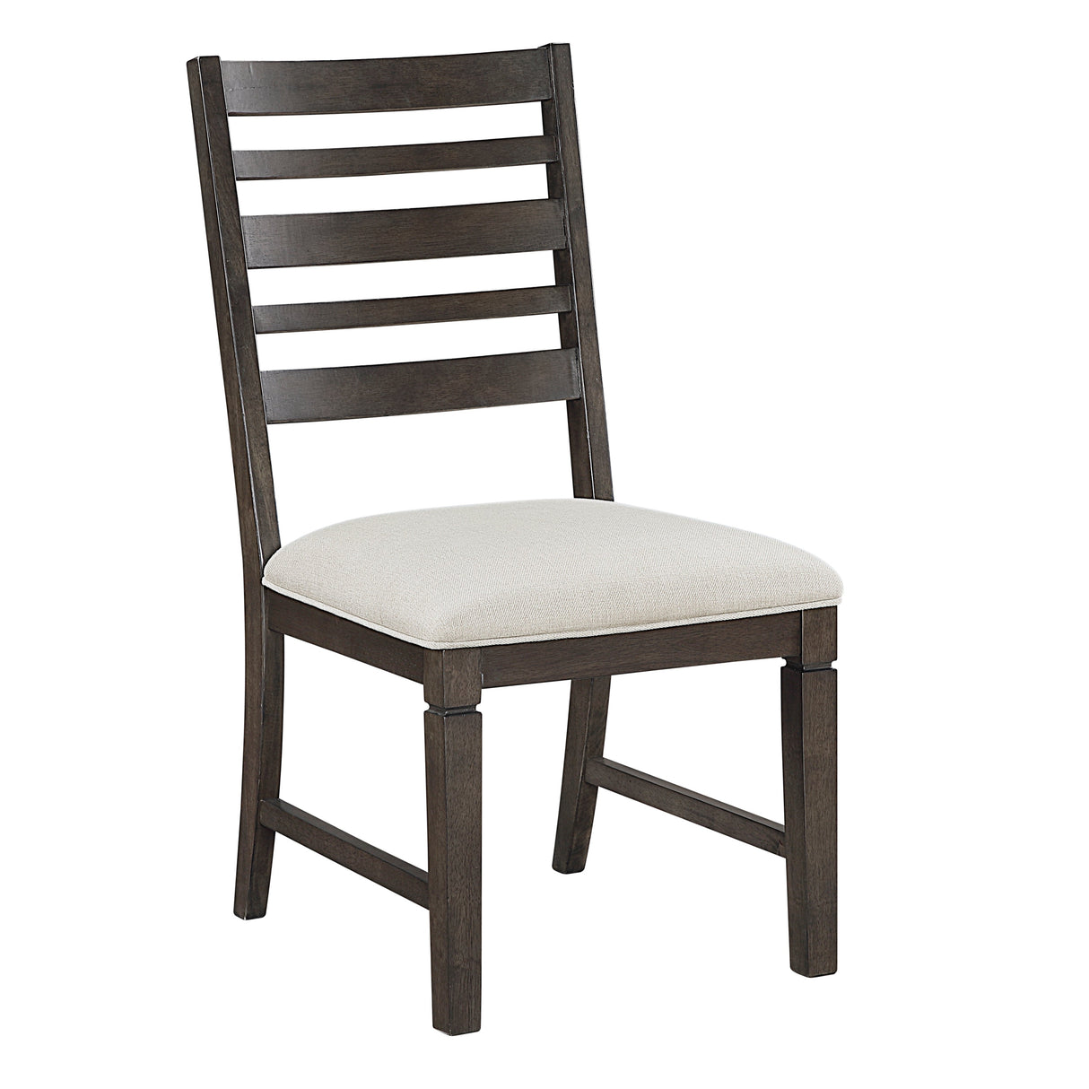Victoria Espresso/Beige Upholstered Side Chair, Set of 2 by Homelegance at Eve Furniture