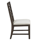 Victoria Espresso/Beige Upholstered Side Chair, Set of 2 by Homelegance at Eve Furniture