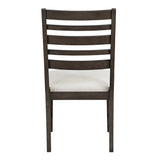 Victoria Espresso/Beige Upholstered Side Chair, Set of 2 by Homelegance at Eve Furniture
