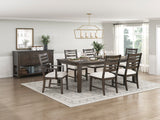Victoria Espresso/Beige Upholstered Side Chair, Set of 2 by Homelegance at Eve Furniture