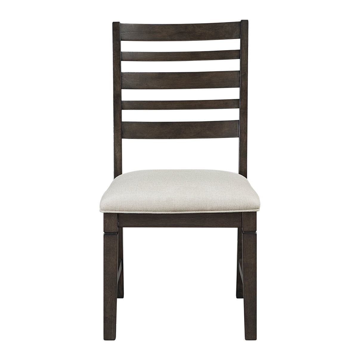 Victoria Espresso/Beige Upholstered Side Chair, Set of 2 by Homelegance at Eve Furniture