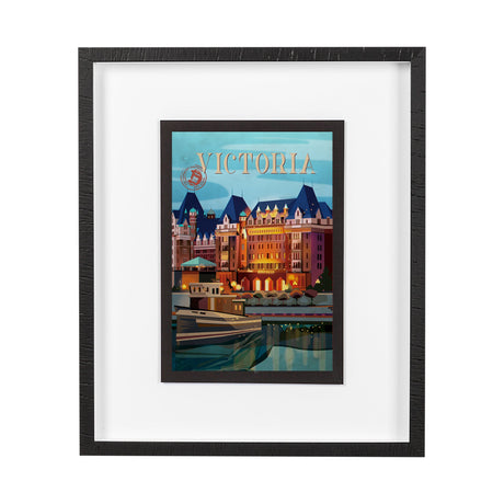 Victoria Go Canada (M) by Mercana Studio a Framed Art Print Matted under Glass by Mercana at Eve Furniture