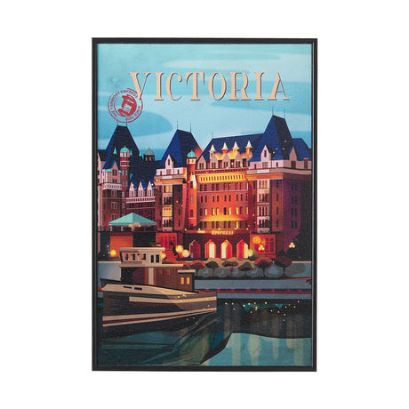 Victoria Go Canada (SM) by Mercana Studio a Hand Embellished Decograph Framed Art Print by Mercana at Eve Furniture