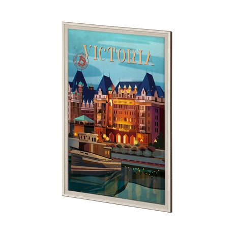 Victoria Go Canada (XL) by Mercana Studio a Hand Embellished Decograph Framed Art Print under Glass by Mercana at Eve Furniture